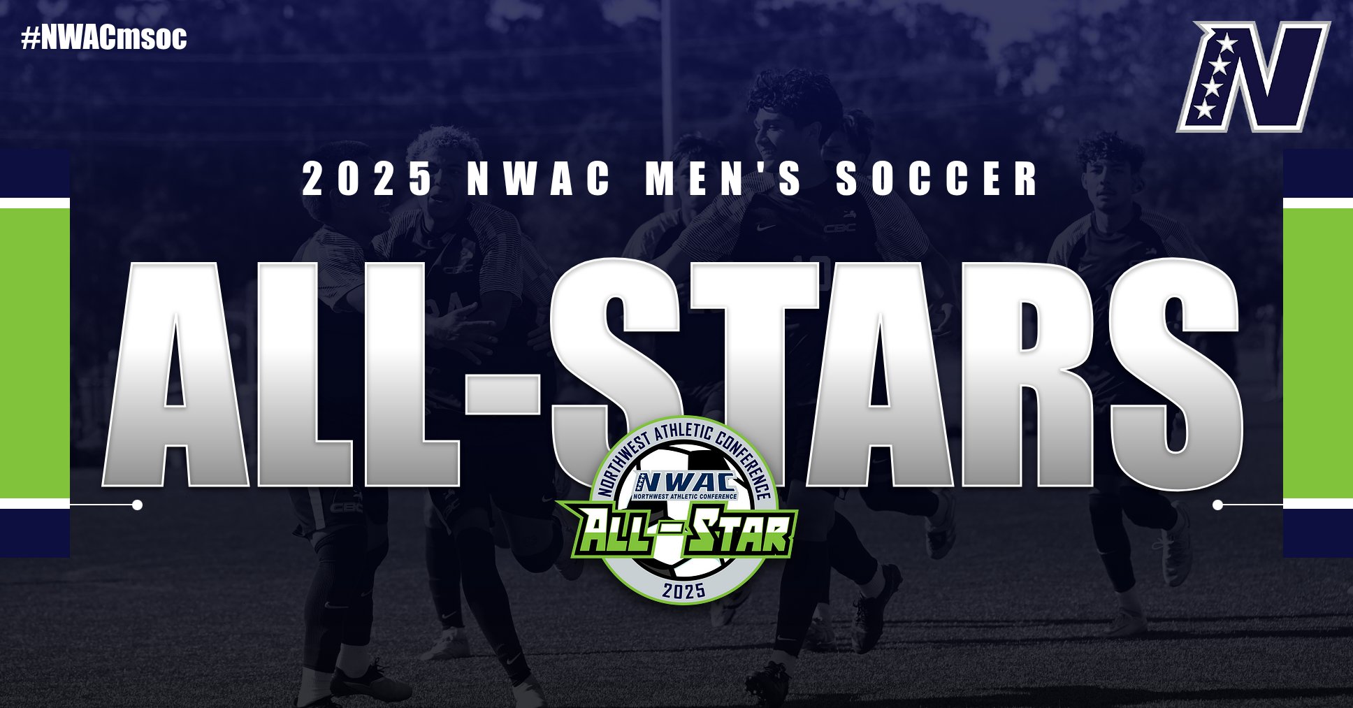 Three Blazers Named in NWAC 2025 Men's Soccer All-Stars
